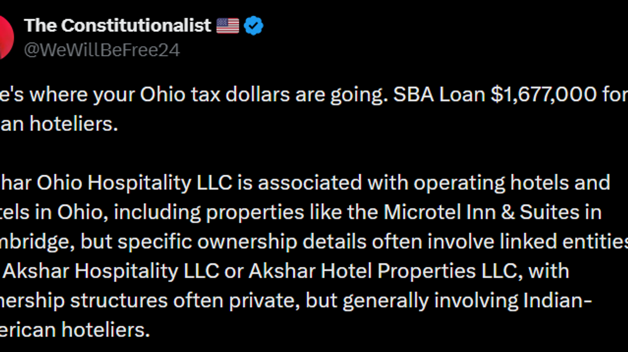 Viral post targets SBA loans to Indian hotel owners