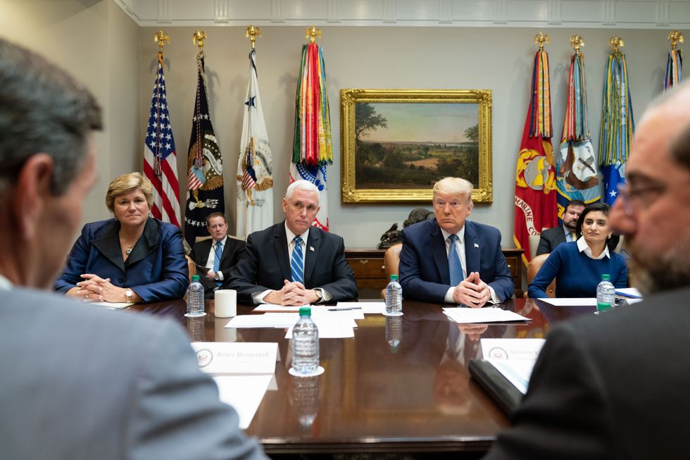 AH APRIL COVER Coronavirus Trump conference