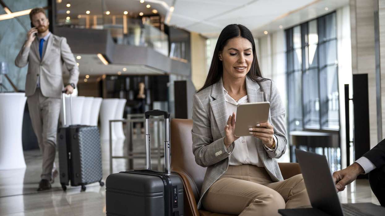 Business travelers bring their own internet access