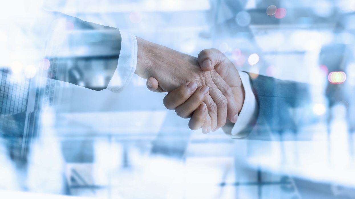 Excel Group and Ares Management representatives finalize investment deal for Marriott and Hilton hotel portfolio on the U.S. East Coast