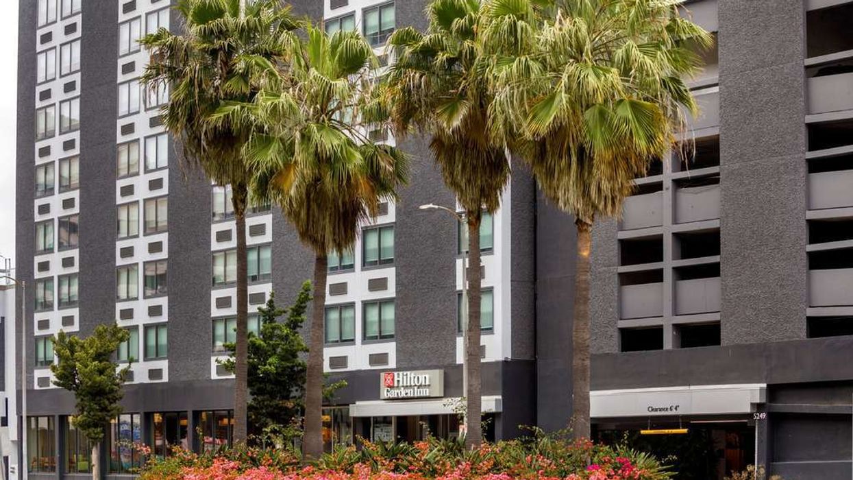 Exterior view of Hilton Garden Inn LAX Los Angeles Airport near SoFi Stadium
