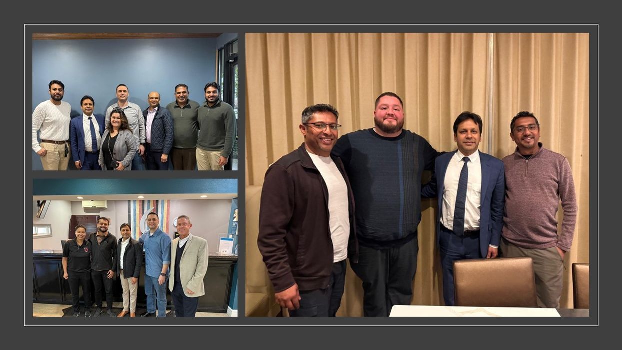 G6 Hospitality CEO Sonal Sinha at franchisee meeting discussing Motel 6 and Studio 6 growth in 2025