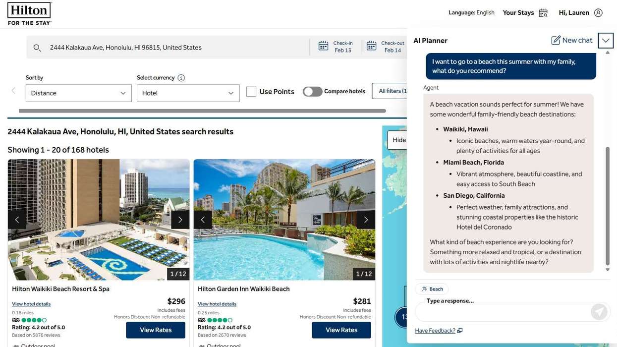 Hilton launches AI concierge for travelers