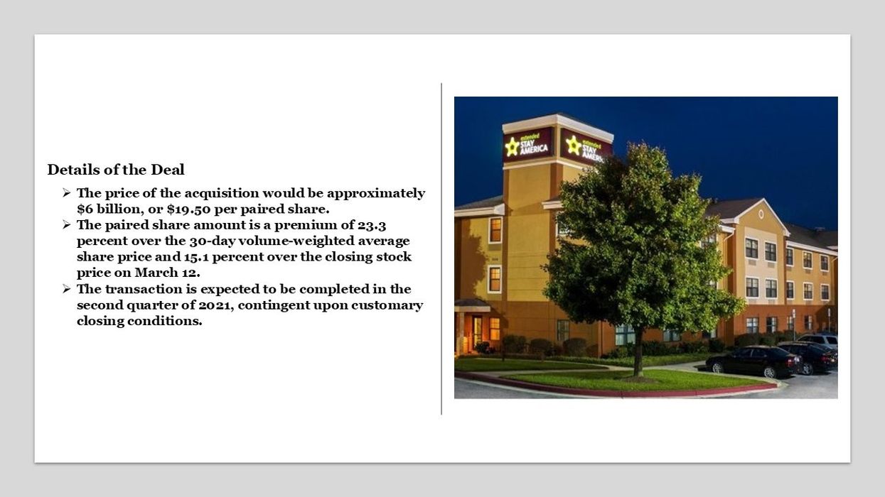 Blackstone, Starwood to buy Extended Stay America