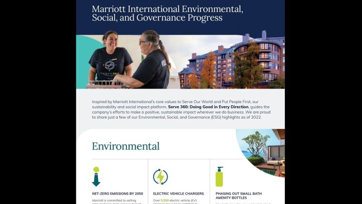 Marriott International unveils annual 'Serve 360 Report'