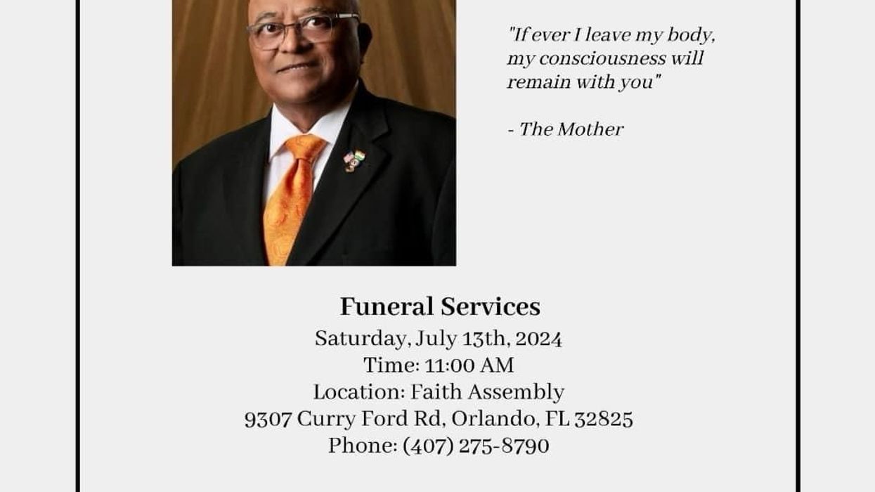 Funeral for former AAHOA Chairman MP Rama planned held