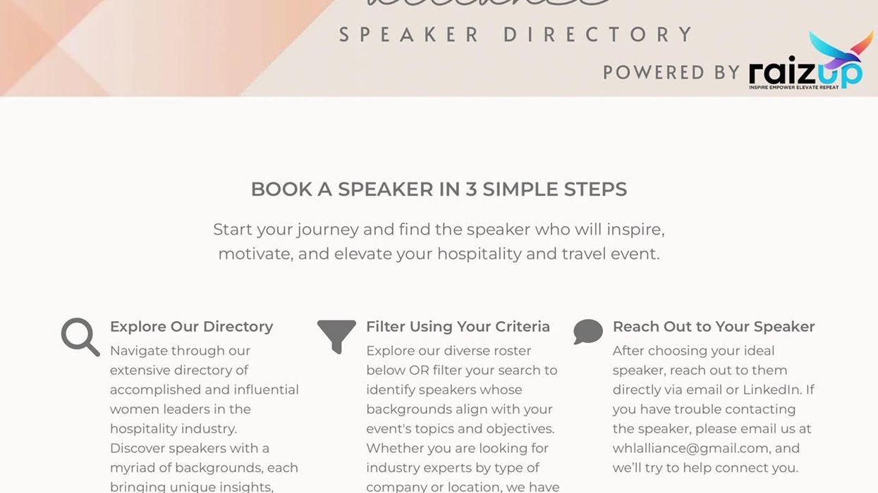 WHLA launches speaker directory to advance women in hospitality