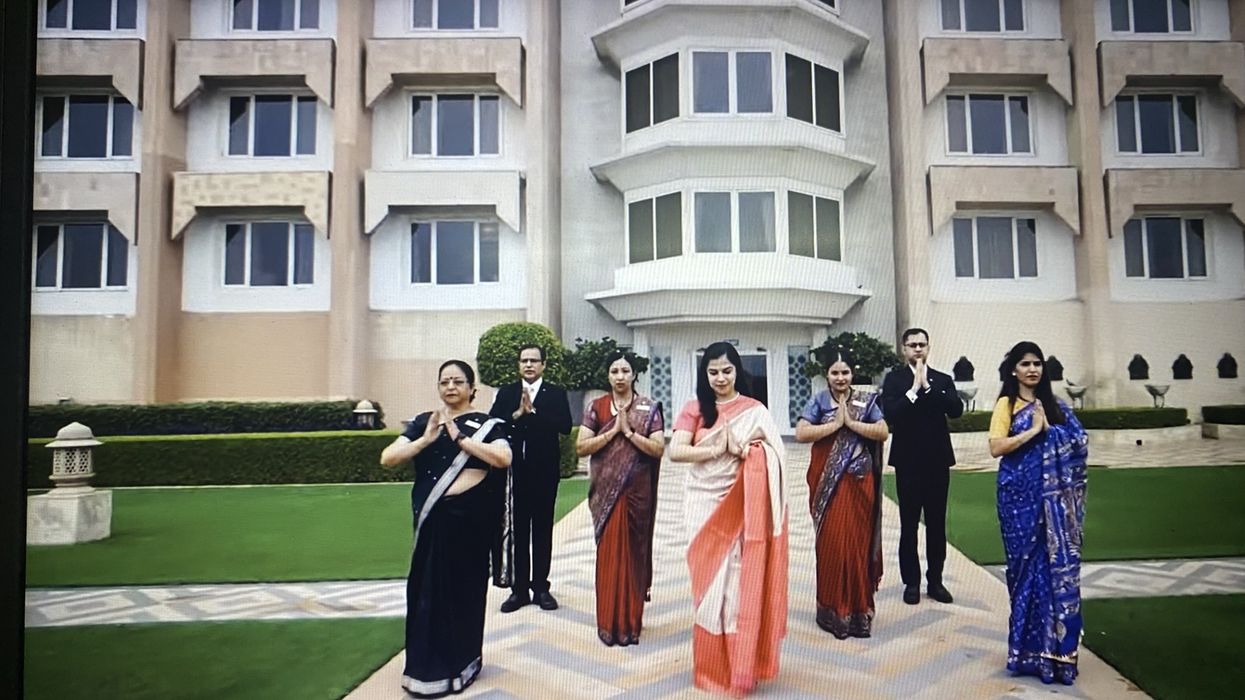 Taj Mahal Hotel employees sign national anthem for Independence Day