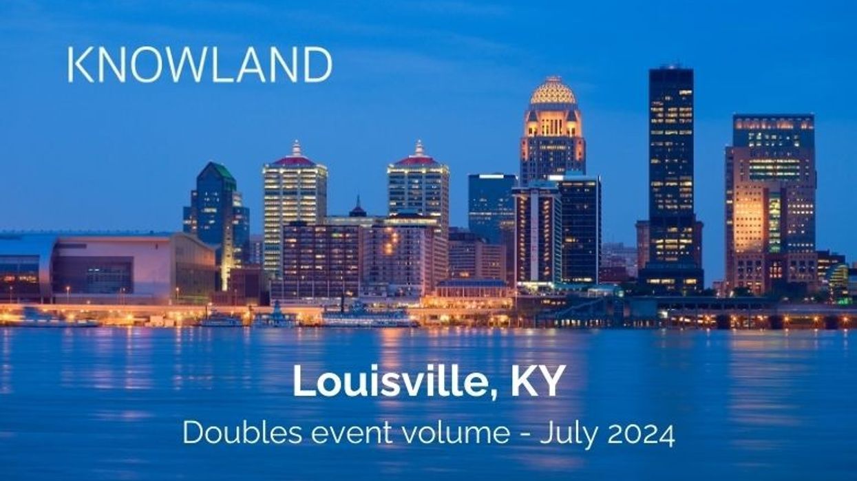 Knowland: Louisville, KY's YOY event volume doubled in July