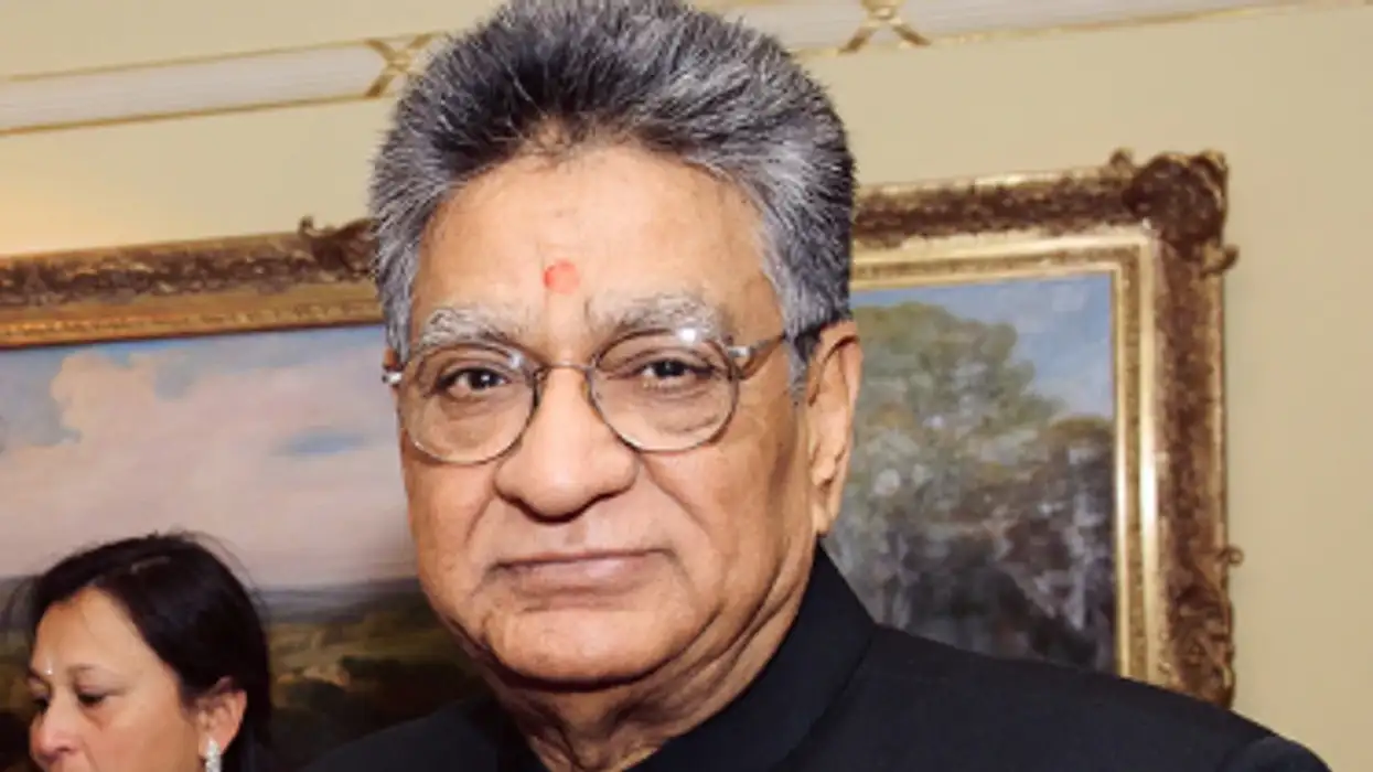 Joginder Sanger, British Indian hotelier, at his London hotel