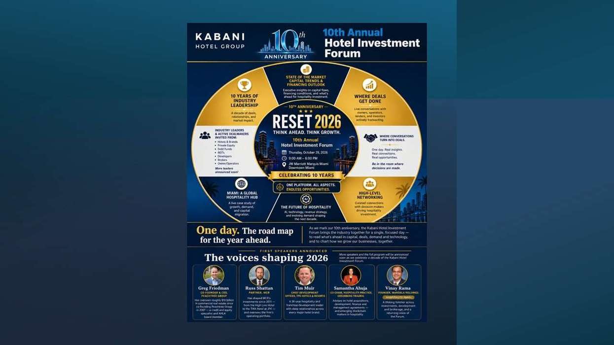 Kabani to host 10th Hotel Investment Forum