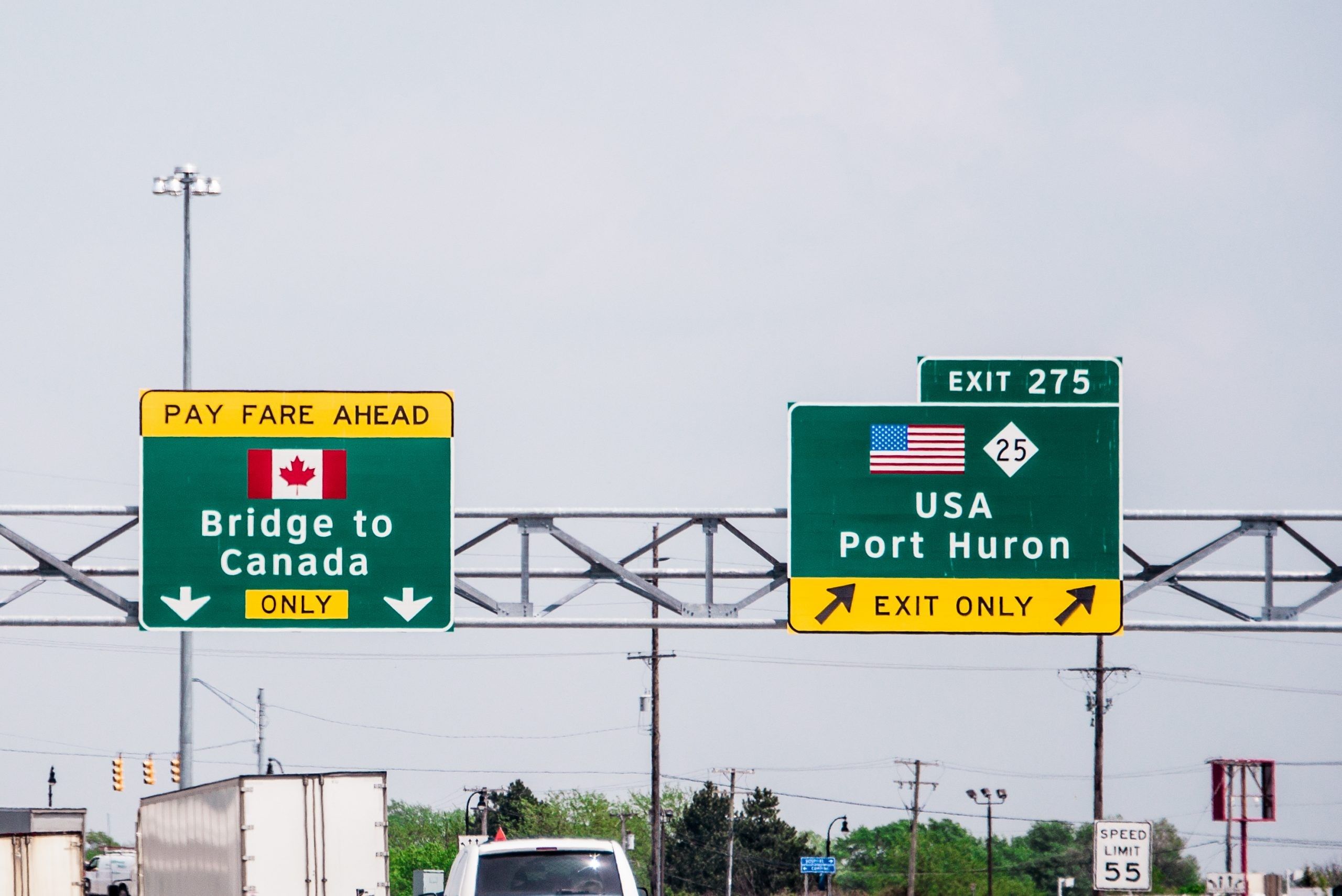 Bridge to Canada Sign