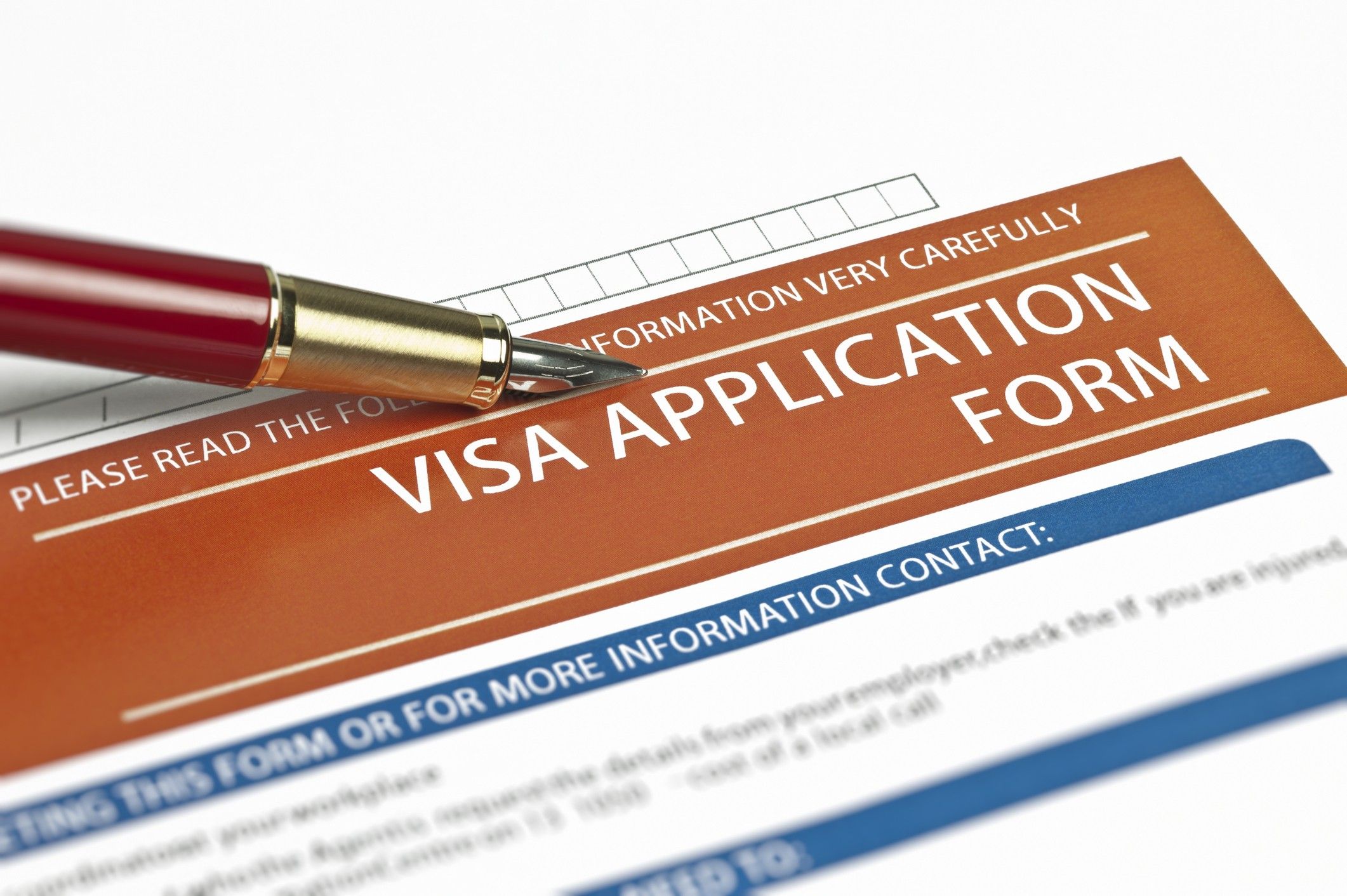 Visa Application Form visa processing