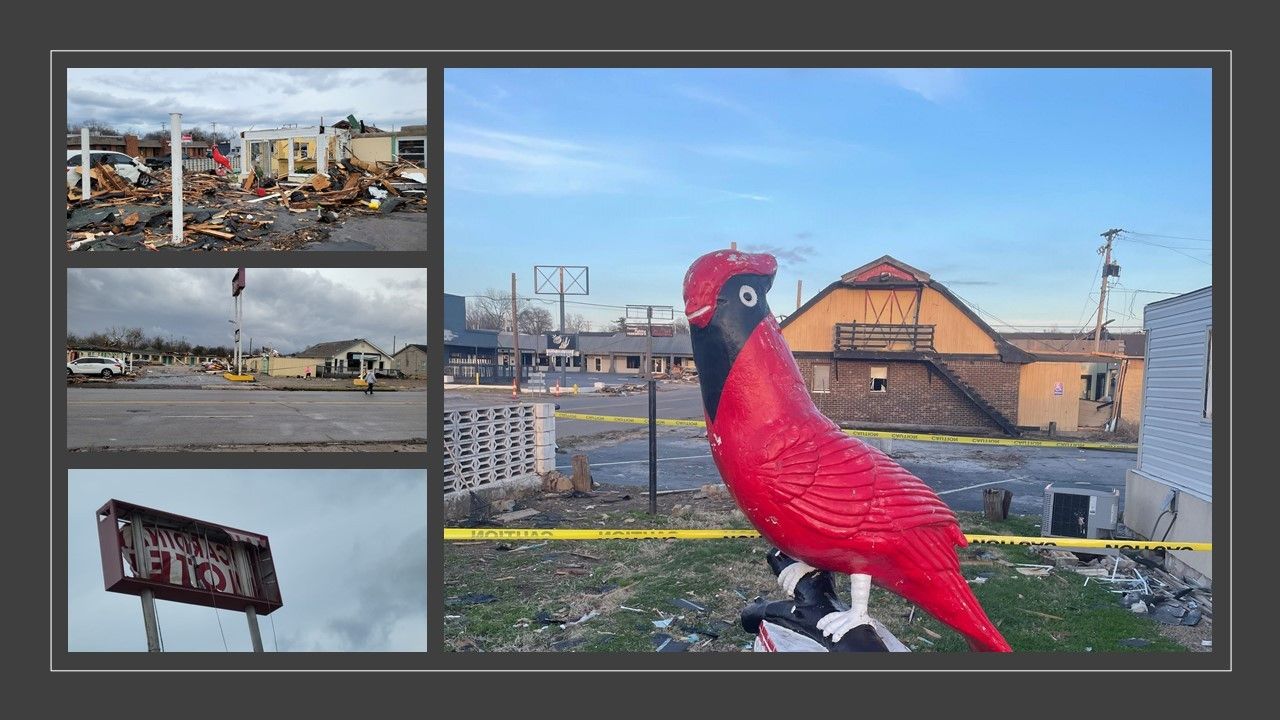 ENEWS COVID 12-15-21 Tornado folo Desai hotel combo Cardinal Motel in Mayfield