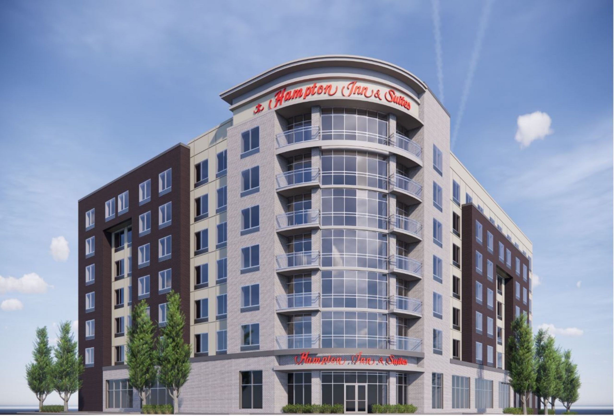 Hampton Inn and Suites Huntsville Downtown Alabama Rendering_Exterior Hampton Inn
