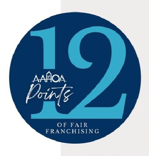 AAHOA highlights fair franchising's significance in FTC comment 2 12 POINTS OF FAIR FRANCHISING GUIDE