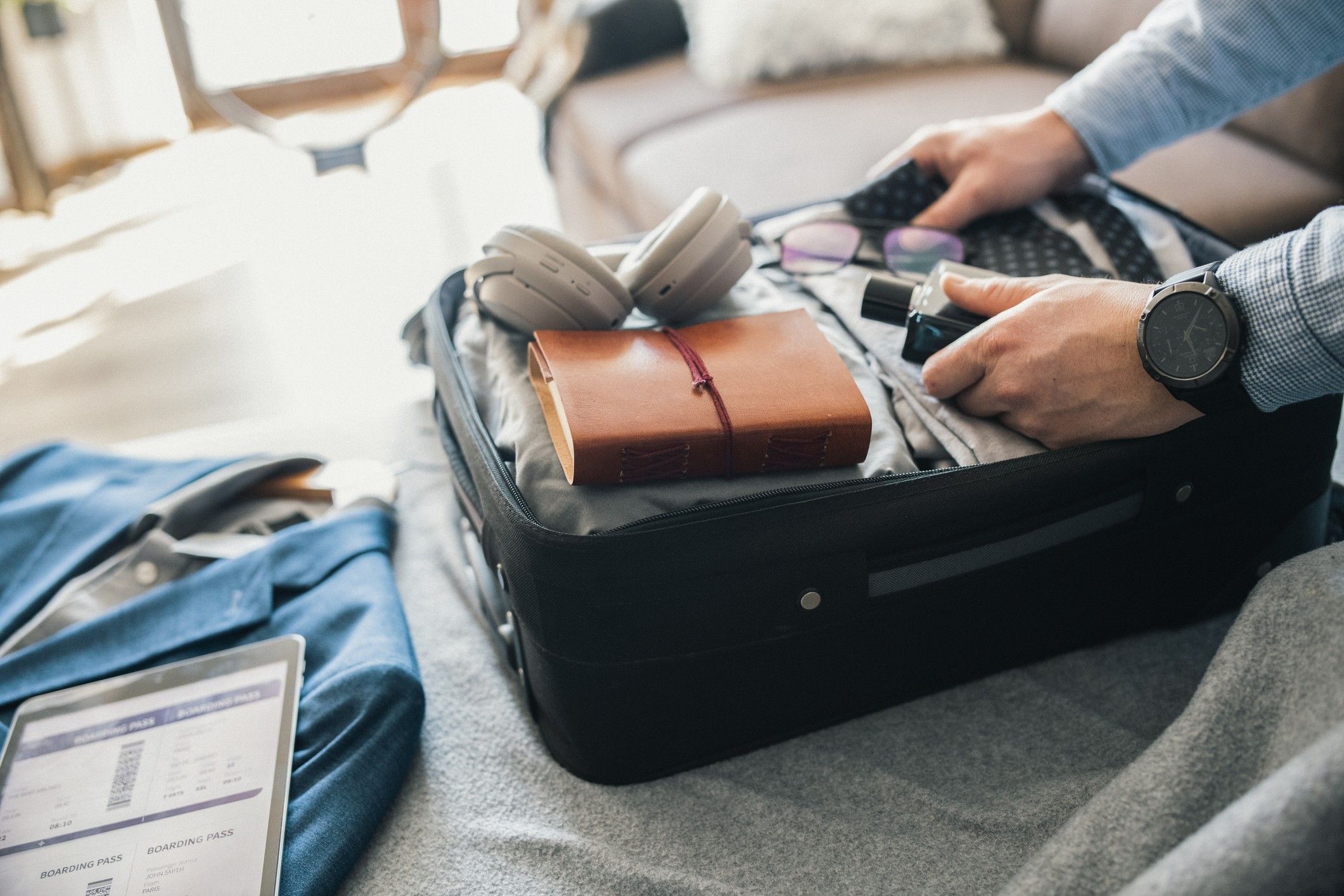 Packing for a business trip. HOLIDAY TRAVELERS SURVEY