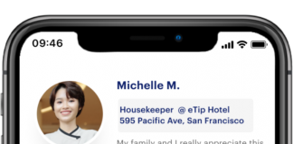 digital tipping app via eTip and Visa