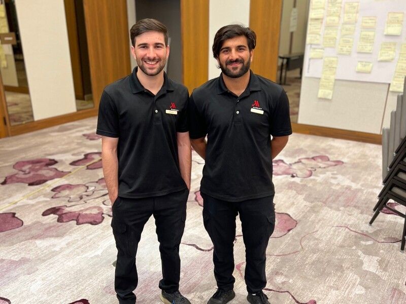 Associates Ehsanullah Safi and Shah Faisal Safi at Marriott Bethesda Downtown, Marriott HQ