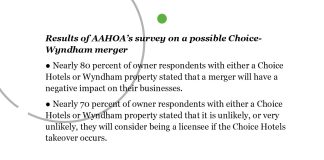 AAHOA members support Wyndham merger